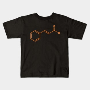 Cinnamon Cinnamaldehyde Molecule Chemical Formula Kids T-Shirt